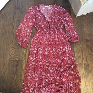 Zara long colourful dress.